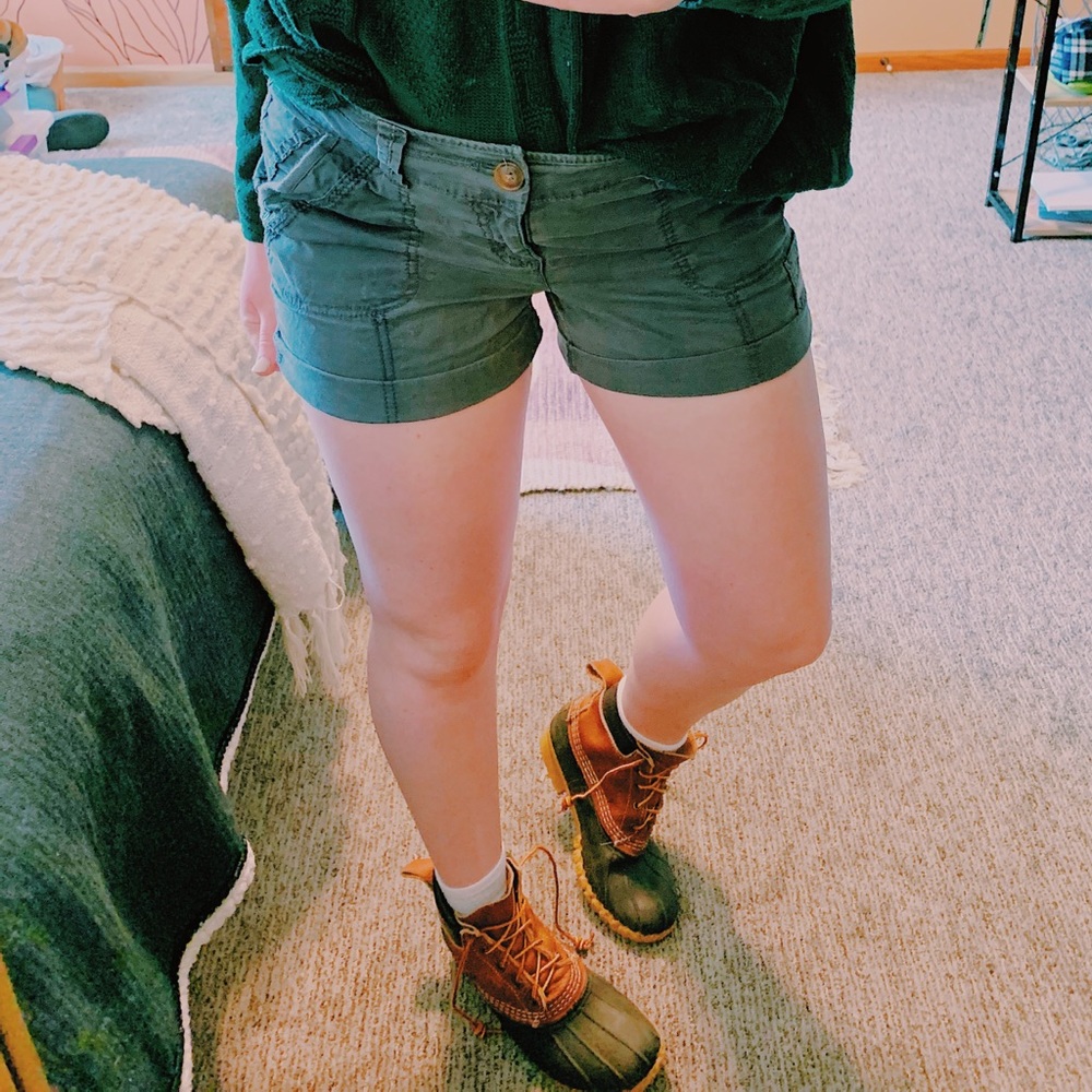Gray Cargo Shorts